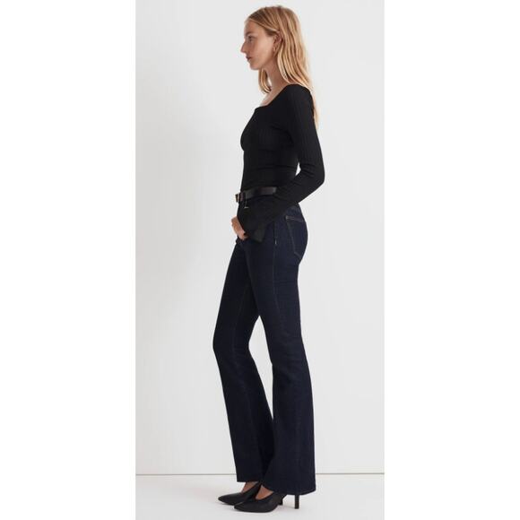 Madewell Skinny Flare Jeans in Rinse Wash - Picture 1 of 6